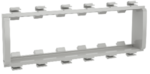 Суппорт для кабель-канала DKC In-liner Front Viva 1-м. 6 мод. серый картинка